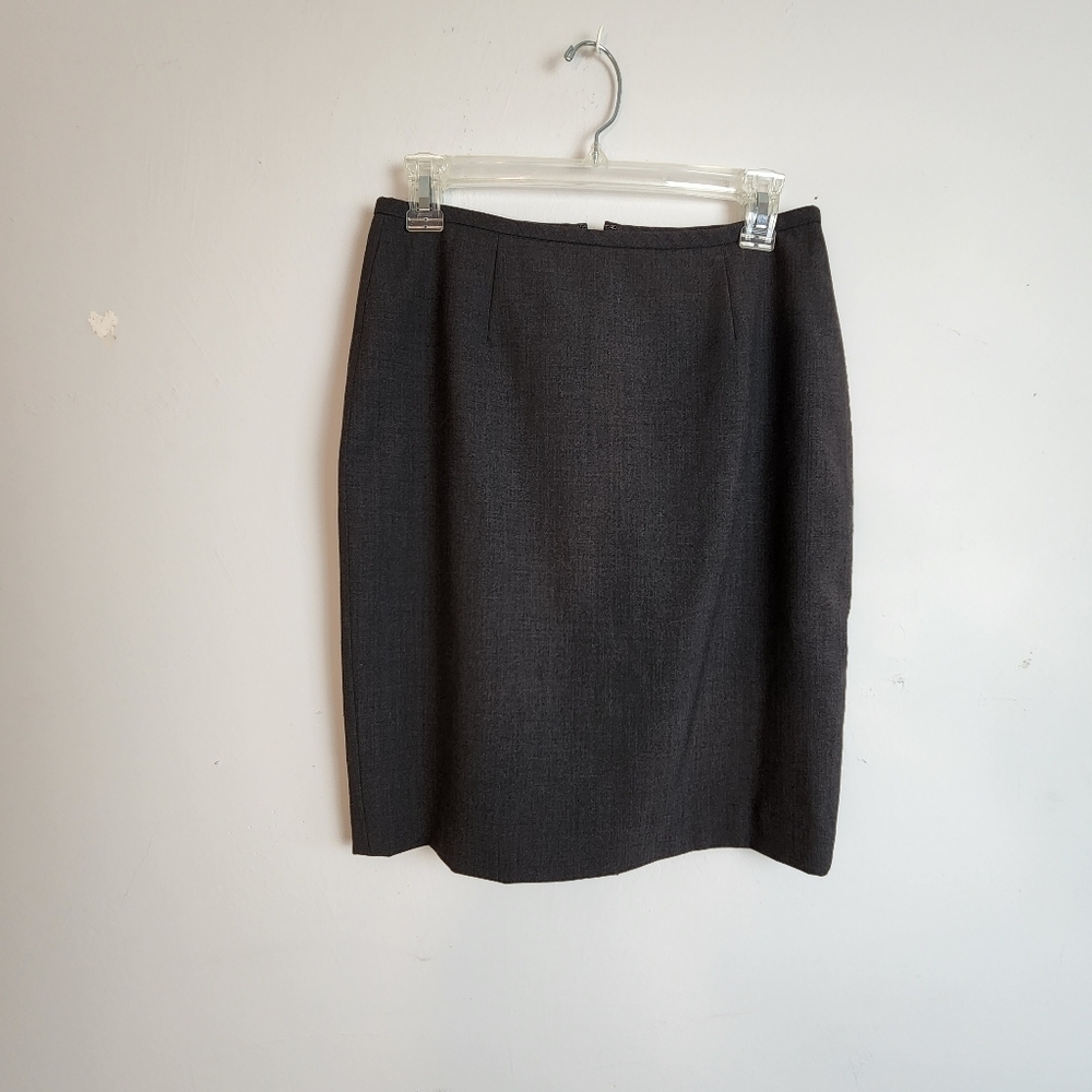 Calvin Klein Tailored Charcoal Gray Fully Lined Pencil Women's Skirt Size 2